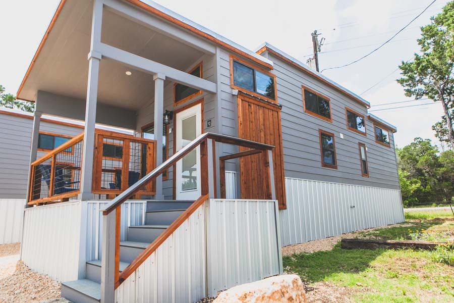 Tiny House Condo with Loft and Bunk Mystic Quarry Resort